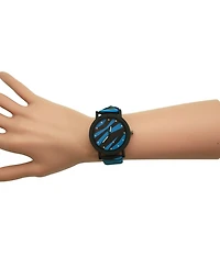 Olivia Pratt Blue Zebra Colorful Strap Women Watch