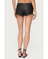 Edikted Women's Lace Up Micro Shorts
