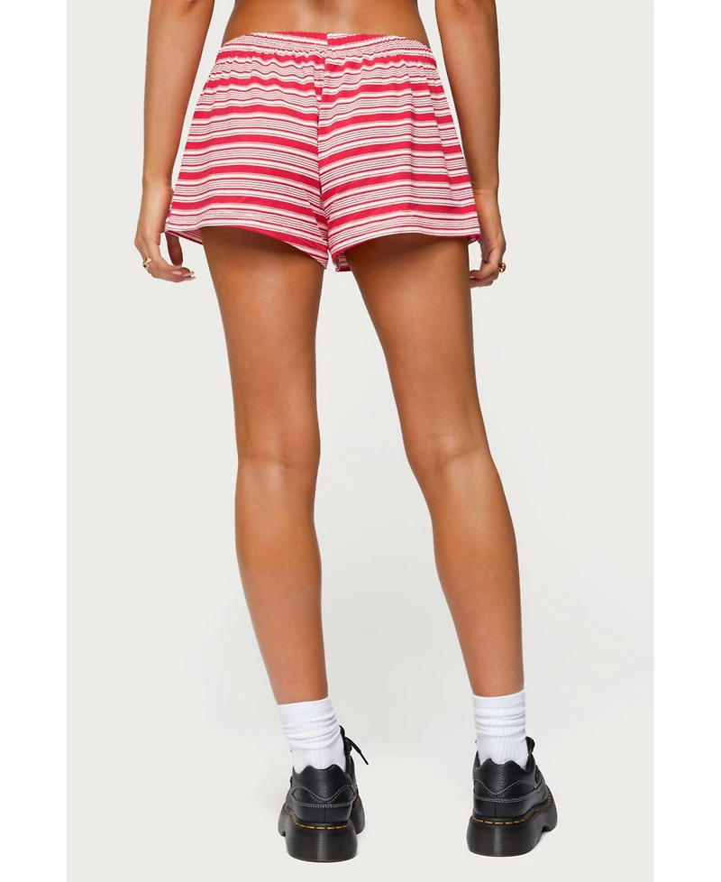 Edikted Women's Glennon Striped Shorts