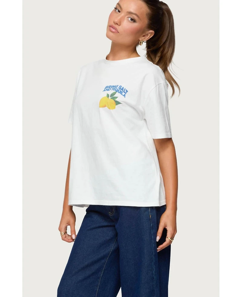 Edikted Women's Let'S Make Margs Oversized T Shirt