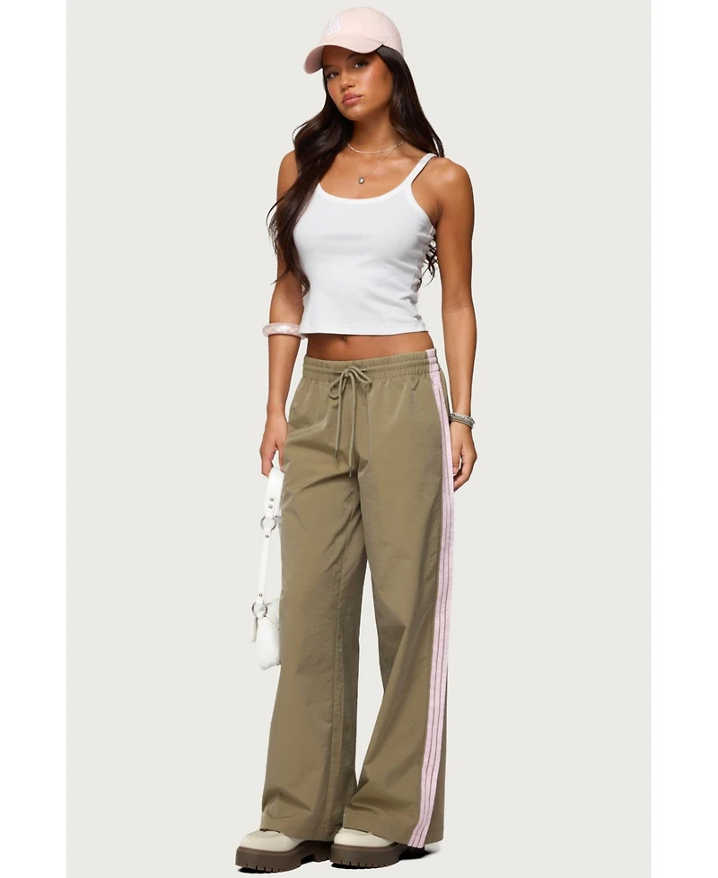 Edikted Women's Annabella Nylon Track Pants