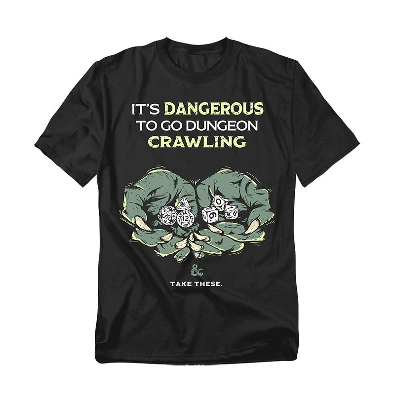 Logovision Men's Dungeons Dragons It's Dangerous T-Shirt