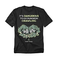 Logovision Men's Dungeons Dragons It's Dangerous T-Shirt