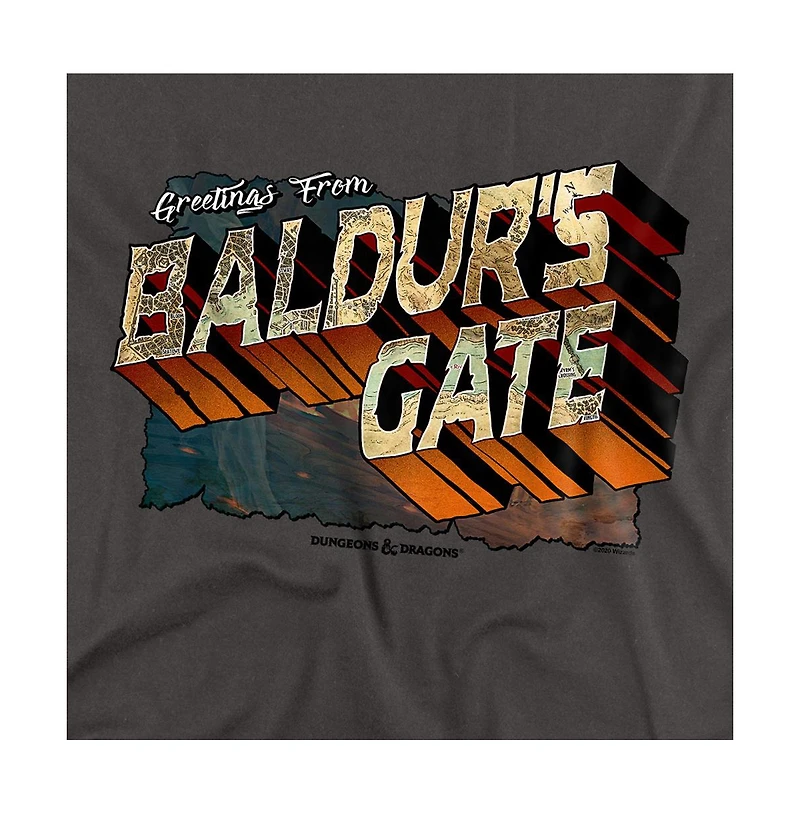 Logovision Men's Dungeons And Dragonsbaldurs Gate T-Shirt