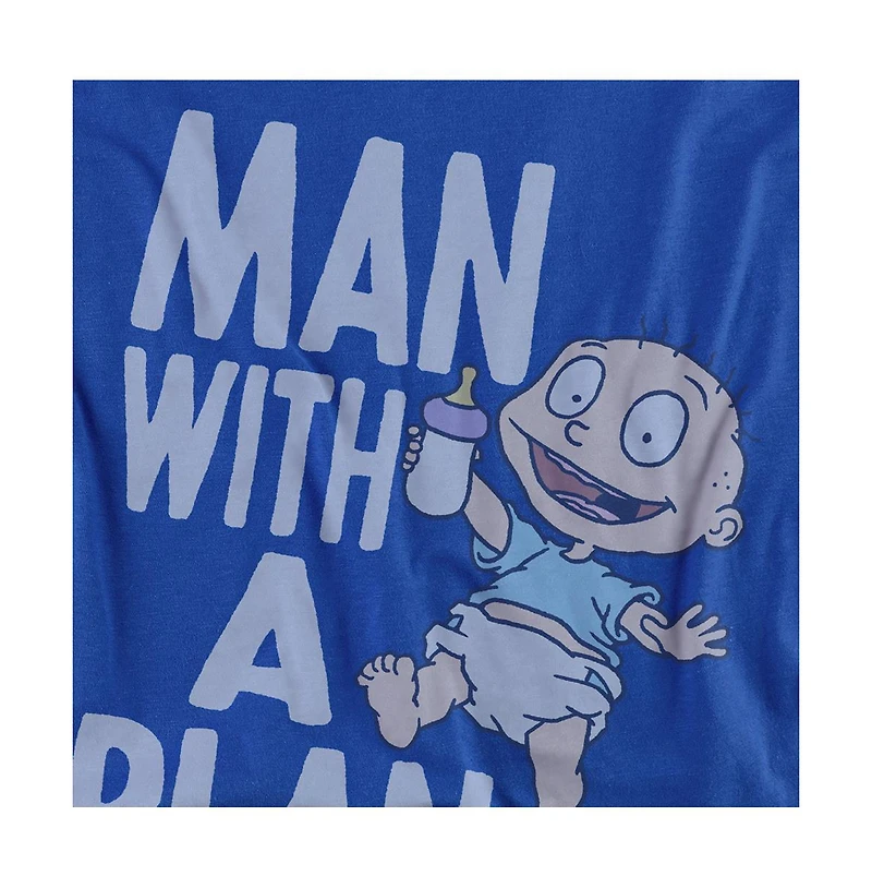 Logovision Men's Rugrats Man With A Plan T-Shirt