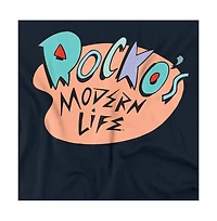 Logovision Men's Rocko's Modern Life Retro Logo T-Shirt