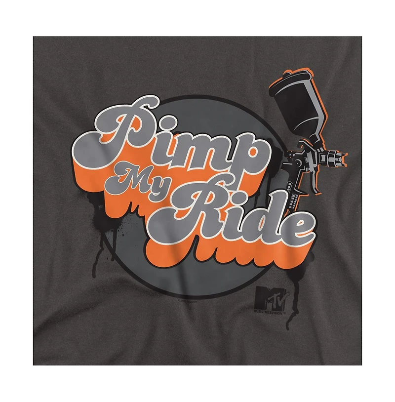 Logovision Men's My Ride Color Logo With Small Spray Paint Gun T-Shirt