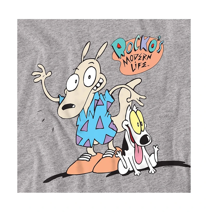 Logovision Men's Rocko's Modern Life Spunky Logo T-Shirt