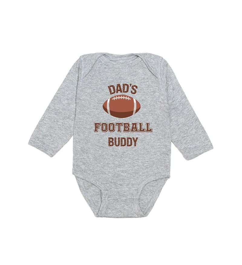 Sweet Wink Baby Boy Dad's Football Buddy Long Sleeve Bodysuit