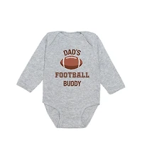 Sweet Wink Baby Boy Dad's Football Buddy Long Sleeve Bodysuit