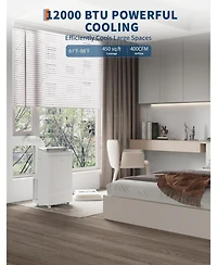 Gaomon 12,000 Btu 3-in-1 Portable Air Conditioner