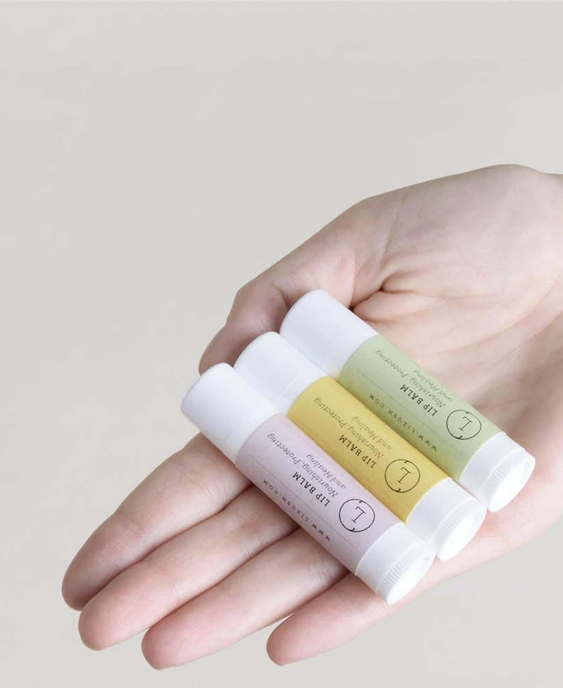 Lizush Natural Unscented Lip Balm Set
