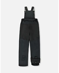Deux par Boy Two-Piece Play Snowsuit with Gradient Jacket Black - Child