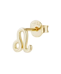 Adornia Fine 14k Gold Vermeil .925 Sterling Silver Single Zodiac Sign Stud Earring
