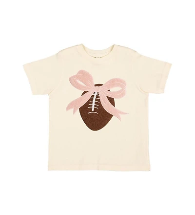Sweet Wink Little and Big Girls Coquette Football Patch Short Sleeve T-Shirt
