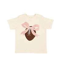 Sweet Wink Little and Big Girls Coquette Football Patch Short Sleeve T-Shirt