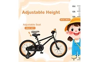 18 Inch Kids Sport Bicycle for Ages 4-8 with Adjustable Seat