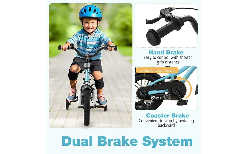 12 Inch Kids Bike for Ages 3-4 with Training Wheels