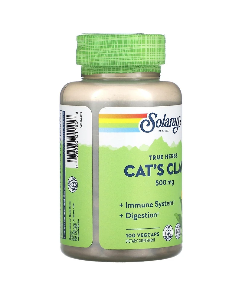 Solaray Cat's Claw 500 mg - 100 VegCaps