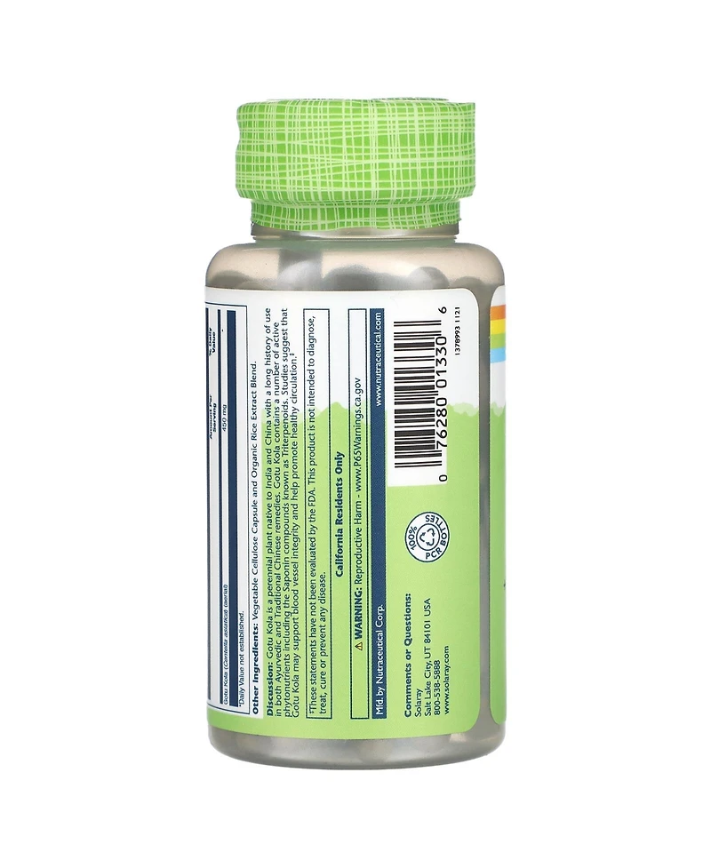 Solaray True Herbs Gotu Kola 450 mg