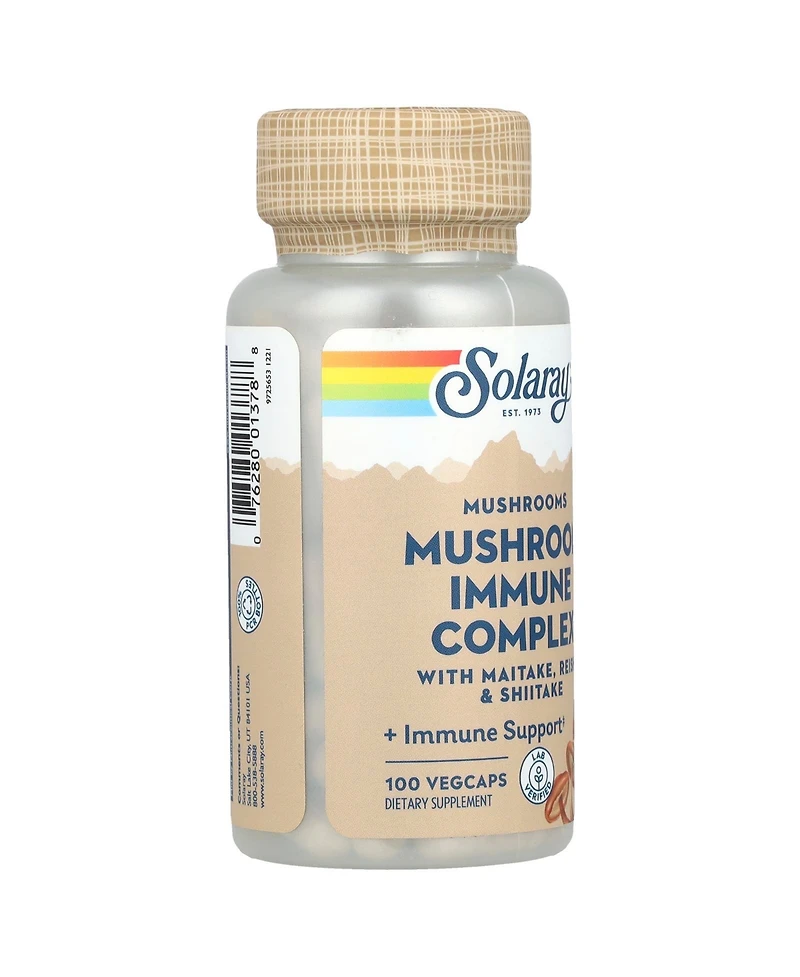 Solaray Mushroom Immune Complex with Maitake Reishi & Shiitake - 100 VegCaps