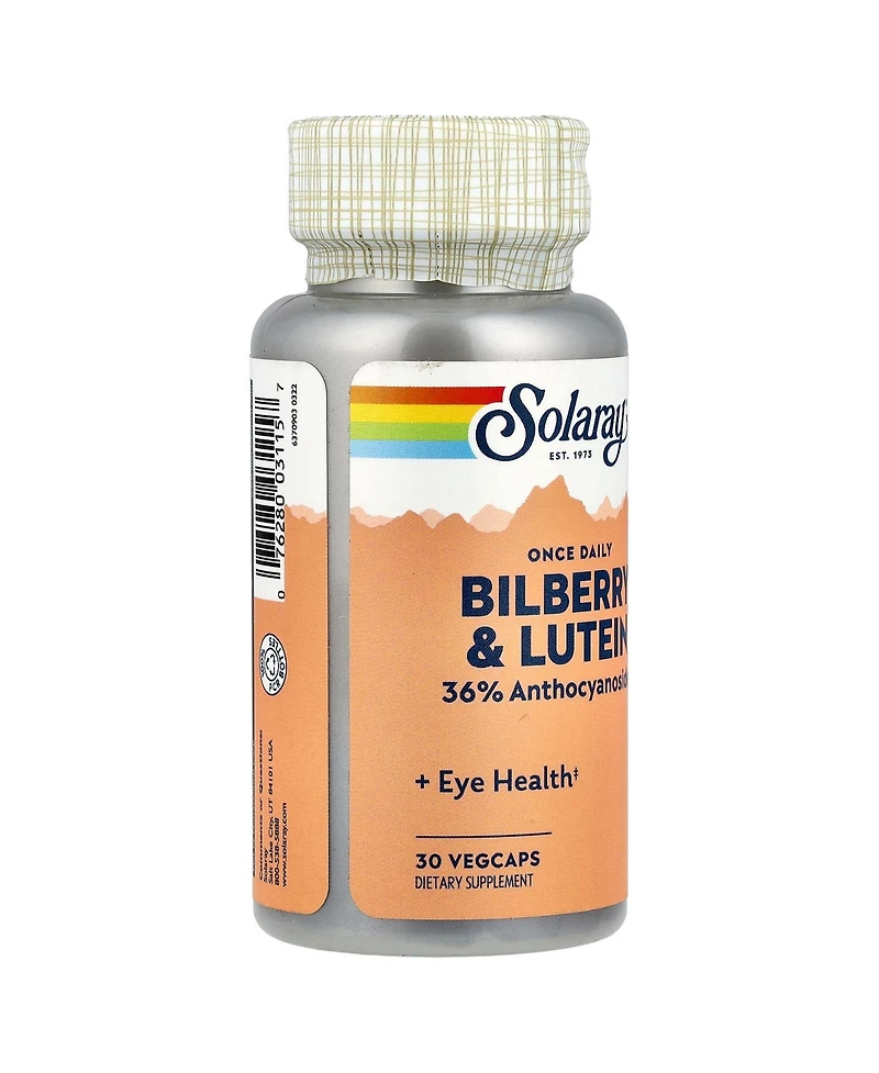Solaray Once Daily Bilberry & Lutein