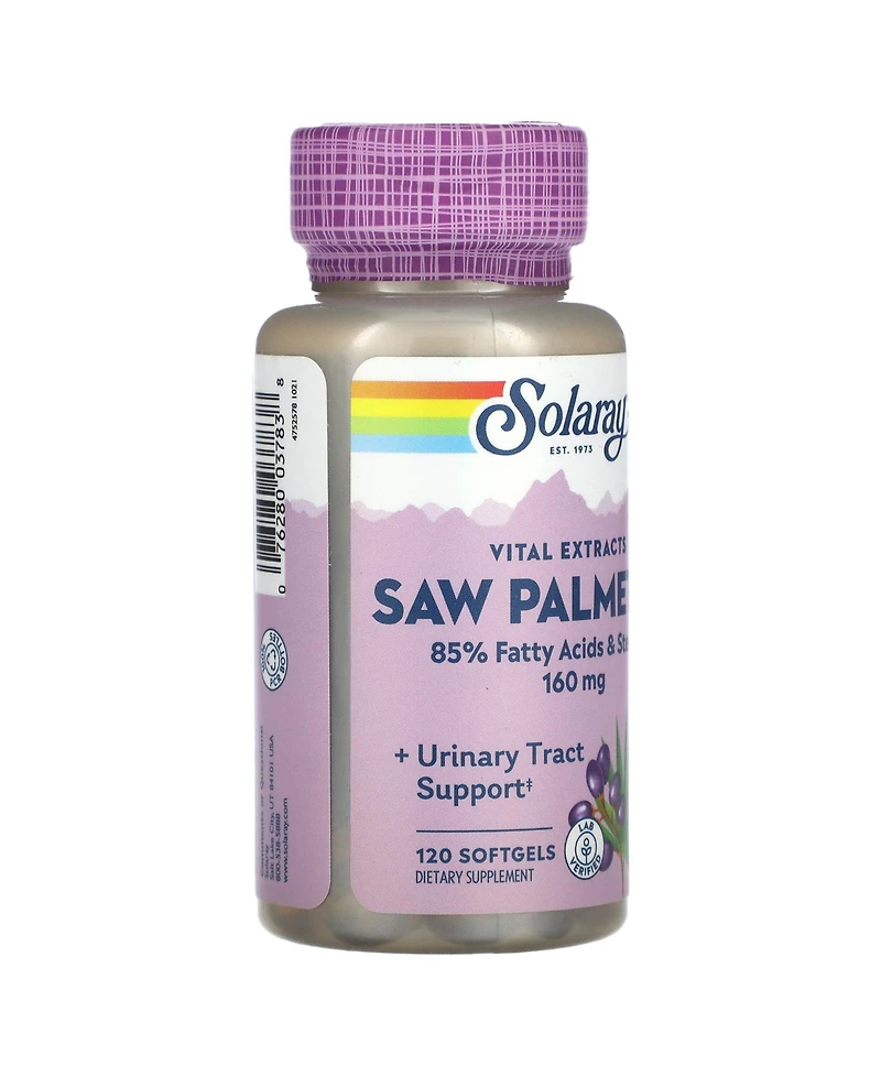 Solaray Vital Extracts Saw Palmetto 160 mg