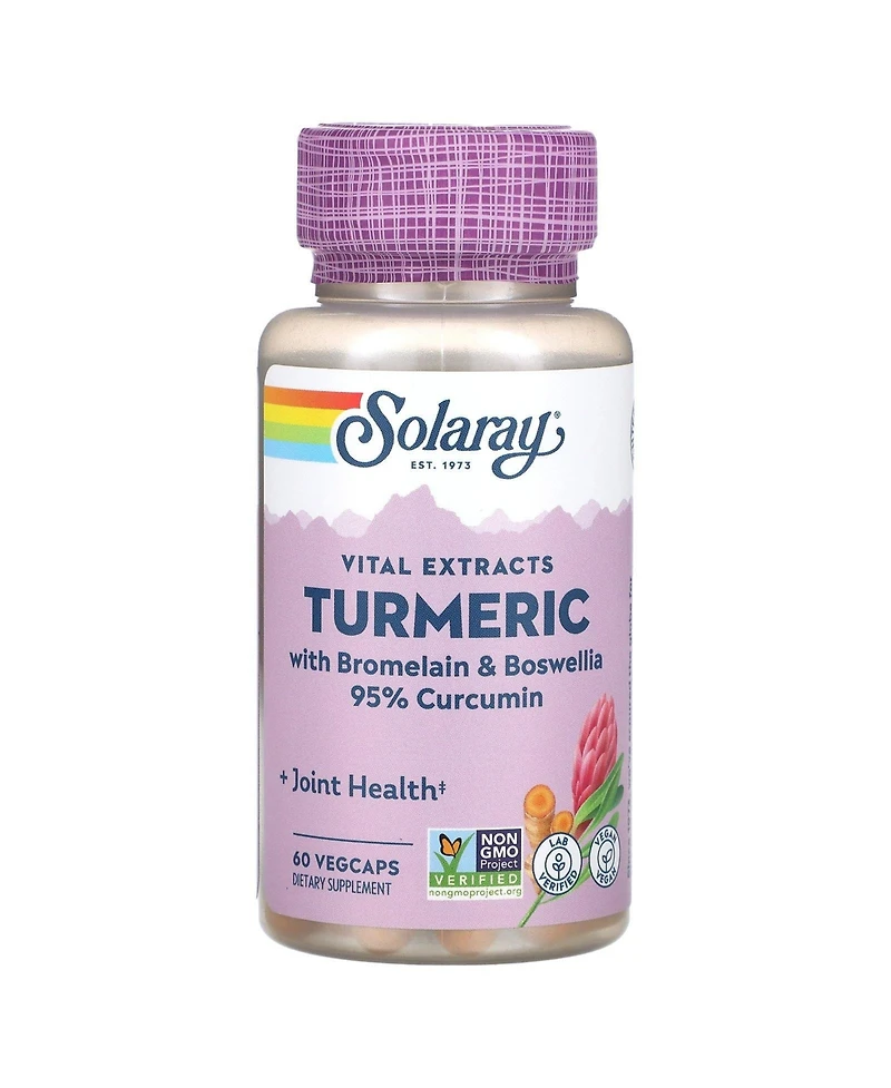 Solaray Vital Extracts Turmeric with Bromelain & Boswellia