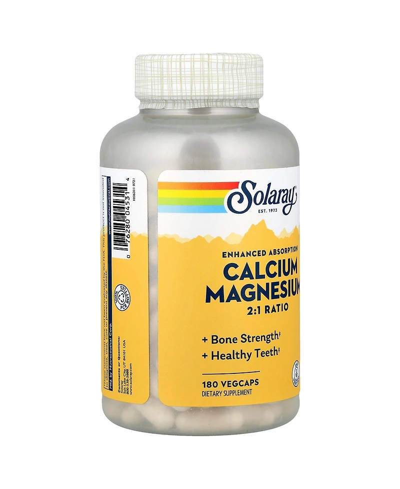 Solaray Calcium Magnesium 2:1 Ratio