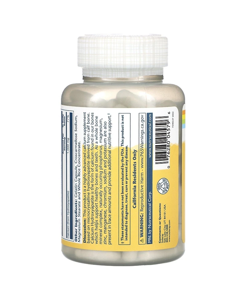 Solaray Calcium Hydroxyapatite