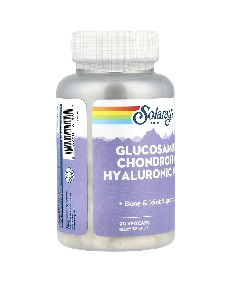 Solaray Glucosamine Chondroitin Hyaluronic Acid - 90 VegCaps