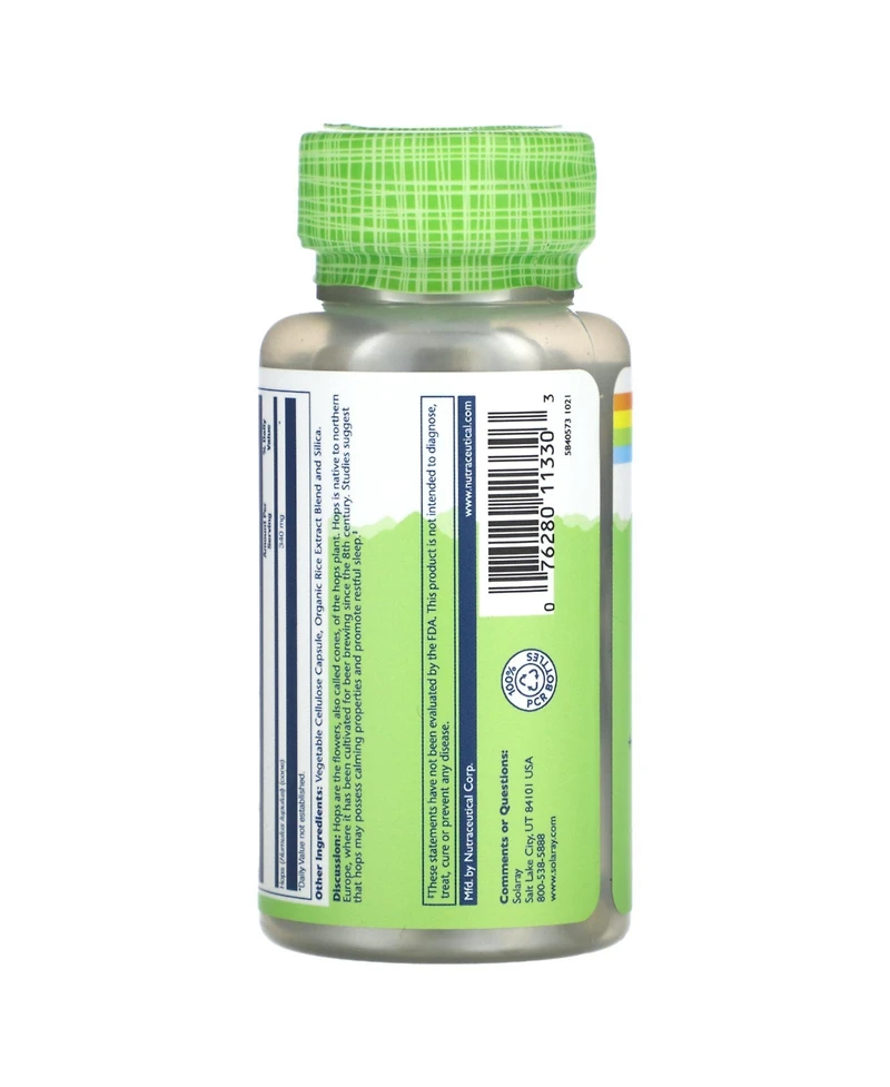 Solaray True Herbs Hops 340 mg
