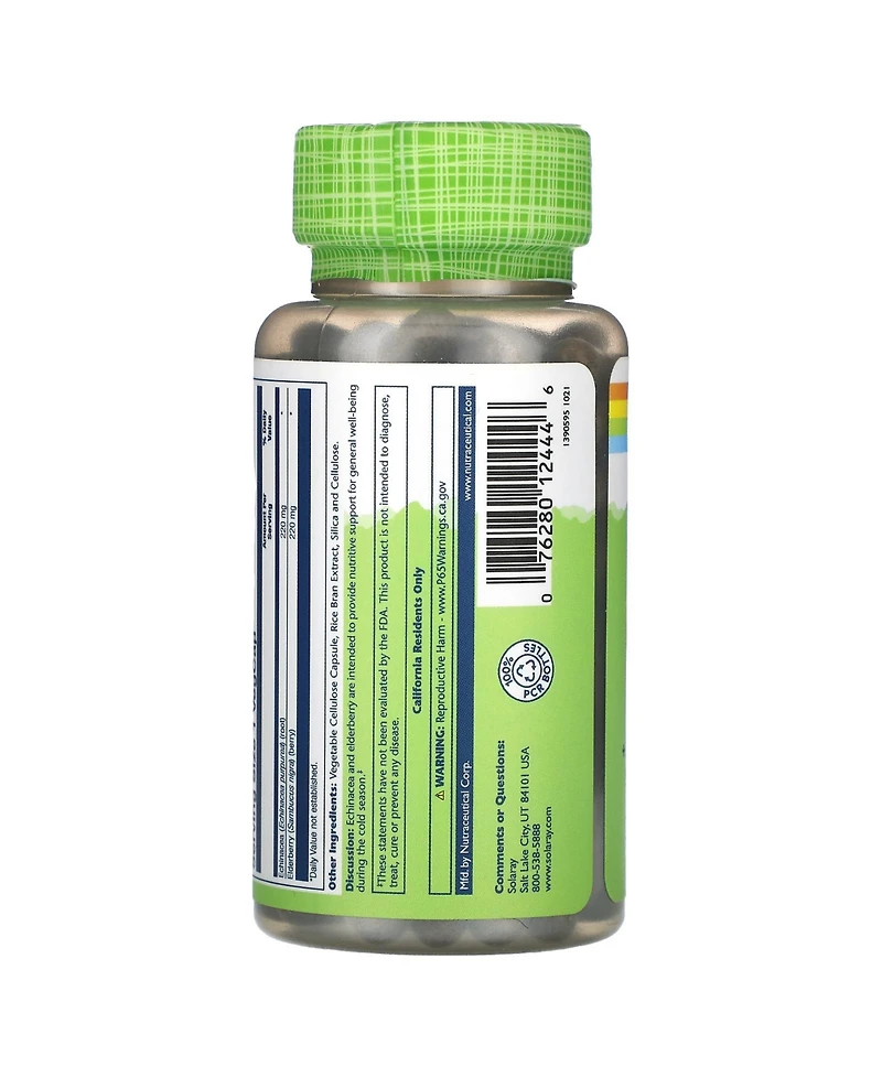 Solaray True Herbs Echinacea Elderberry 440 mg