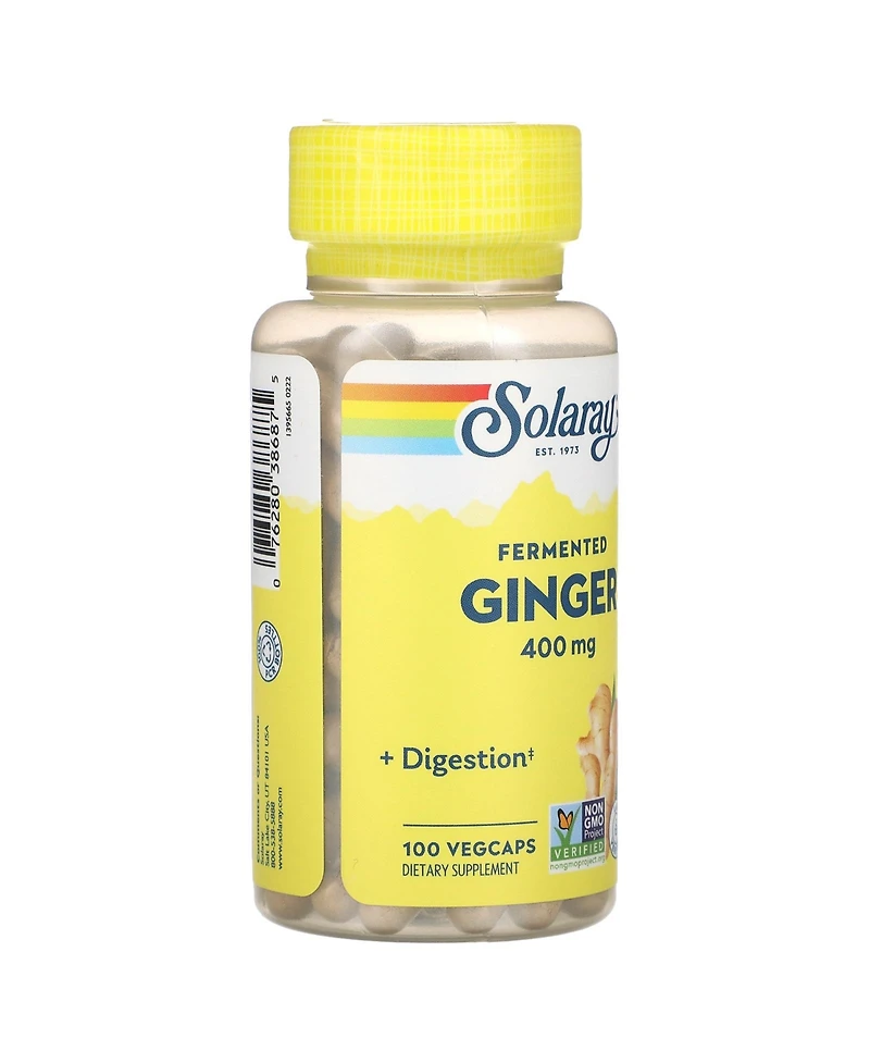 Solaray Fermented Ginger 400 mg - 100 VegCaps