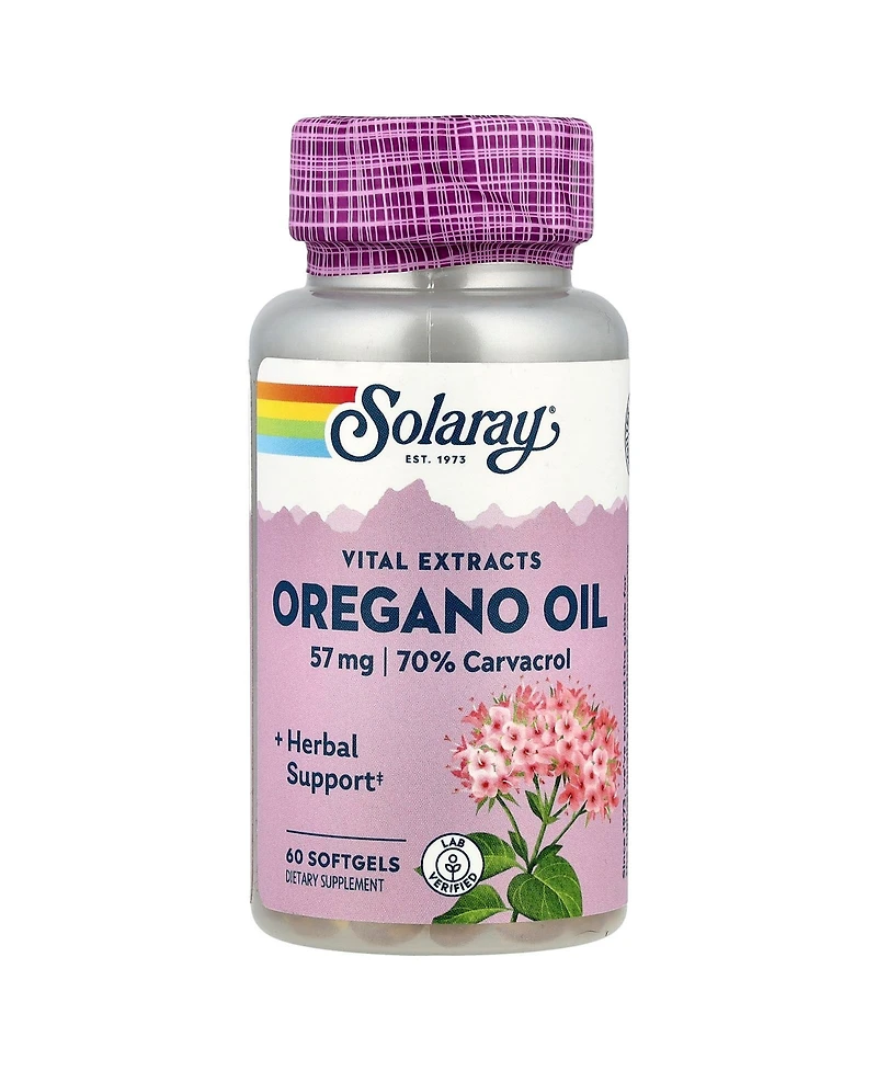 Solaray Vital Extracts Oregano Oil 57 mg