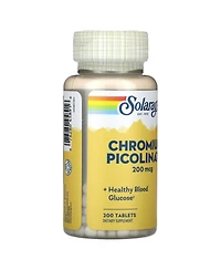 Solaray Chromium Picolinate Tablets, 200 mcg | 200 Count