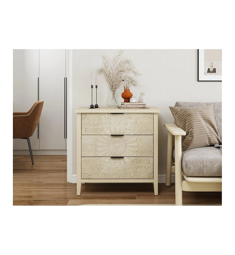 Casainc Storage Cabinet with 3 Drawer