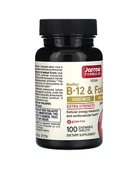 Jarrow Formulas Nutrition Methyl B-12 & Methyl Folate Lemon