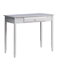 Kings Brand Furniture Wood Home & Office Parsons Desk with Drawer, White