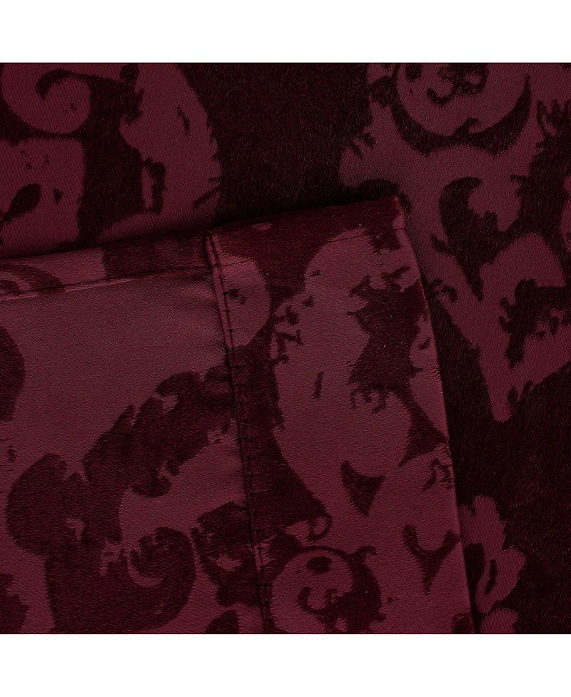 Kate Aurora Living 2 Pack Delaney Room Darkening Damask Print Grommet Curtain - 52 in. W x 84 L