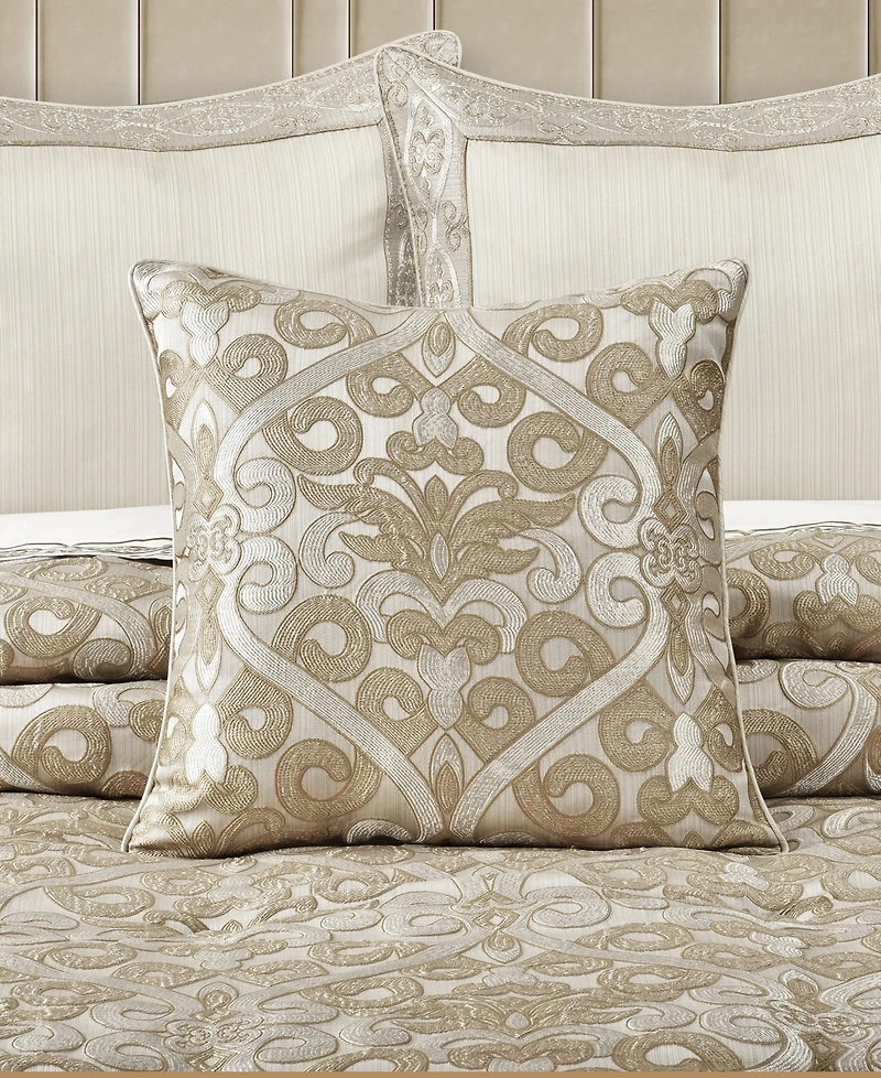 J Queen New York Amaretto Square Decorative Pillow, 20" x 20"