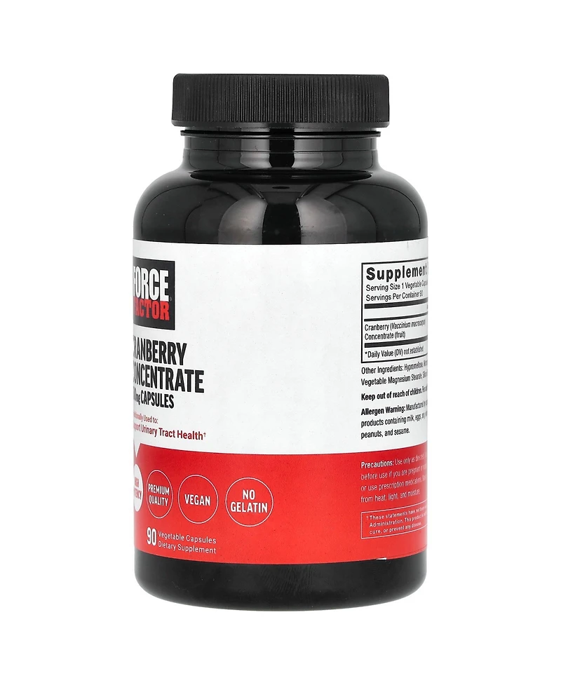 Force Factor Cranberry Concentrate 500 mg
