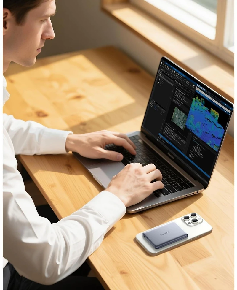 Baseus Picogo Magsafe Portable Charger 10000mAh 27W , 0.5" Ultra Slim Qi2 Certified 15W Wireless Power Bank