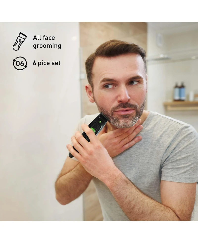 Pursonic GroomSmart Trio — Usb Rechargeable Toothbrush, Beard & Body Trimmer, and Nose & Ear Trimmer for Complete Grooming