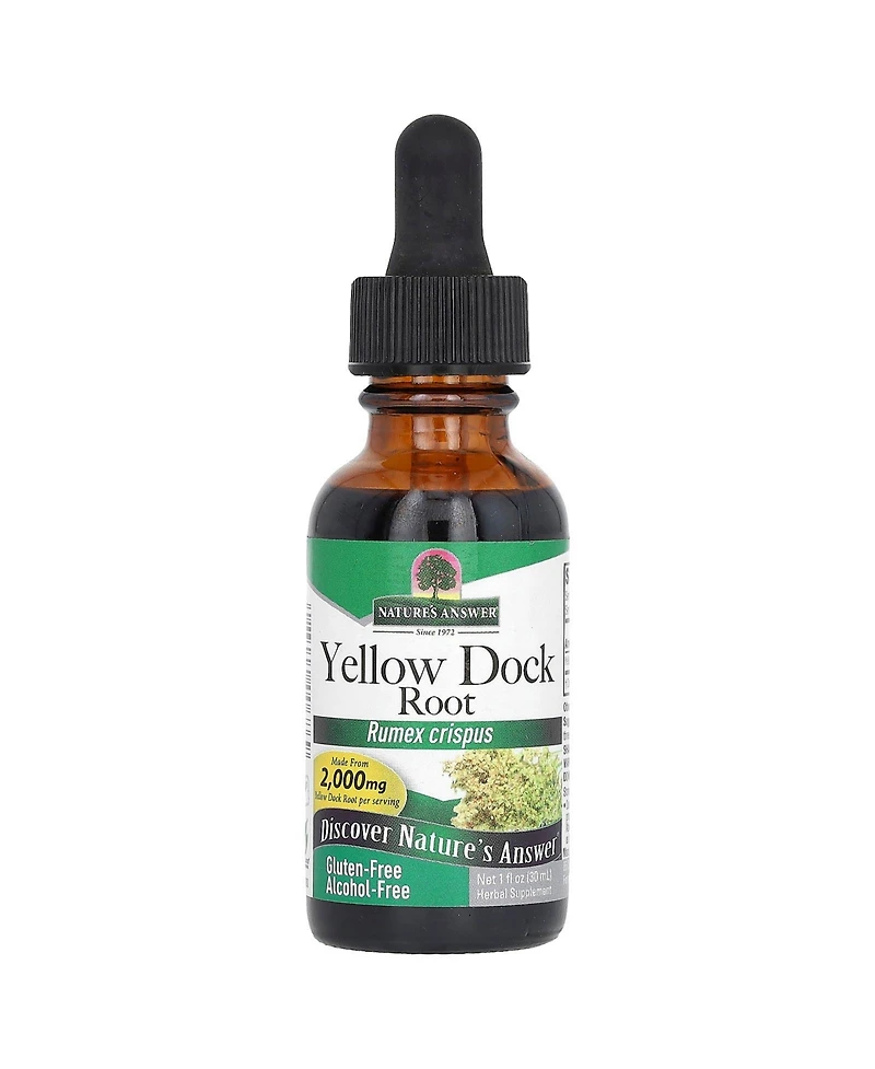 Nature's Answer Yellow Dock Root Alcohol-Free 500 mg