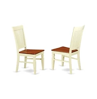 East West Furniture Dining Room Set Buttermilk & Cherry