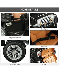 Dual 6V Electric Outdoor Off-Road Kids Ride-On Toy Jeep Truck Remote Control MP3