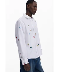 Desigual Men's Long-sleeve shirt with drawings