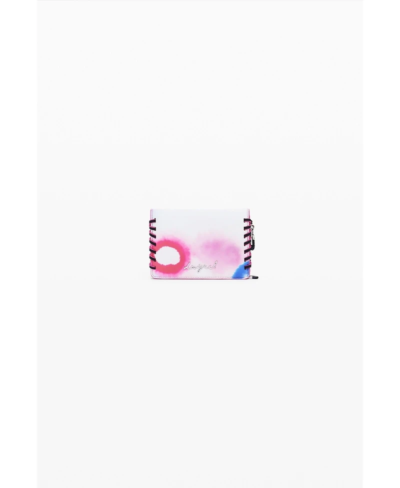Desigual Women's Small wallet with braided leather effect