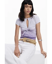 Desigual Women's Short-sleeve T-shirt with opening